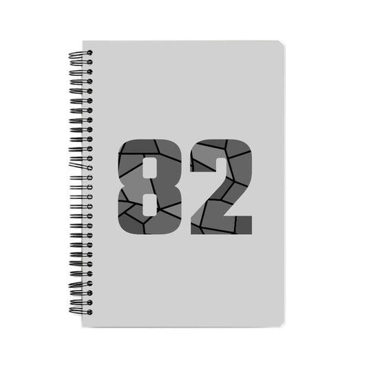 82 Number Notebook (Melange Grey)