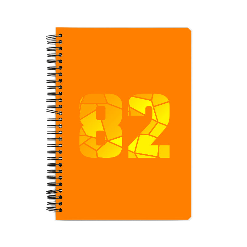 82 Number Notebook (Orange)