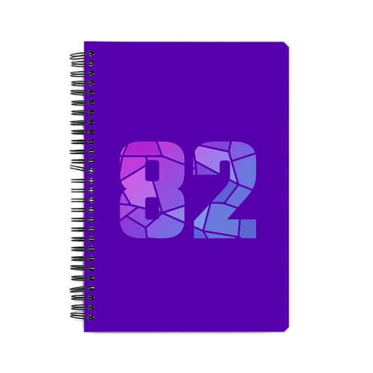 82 Number Notebook (Purple)