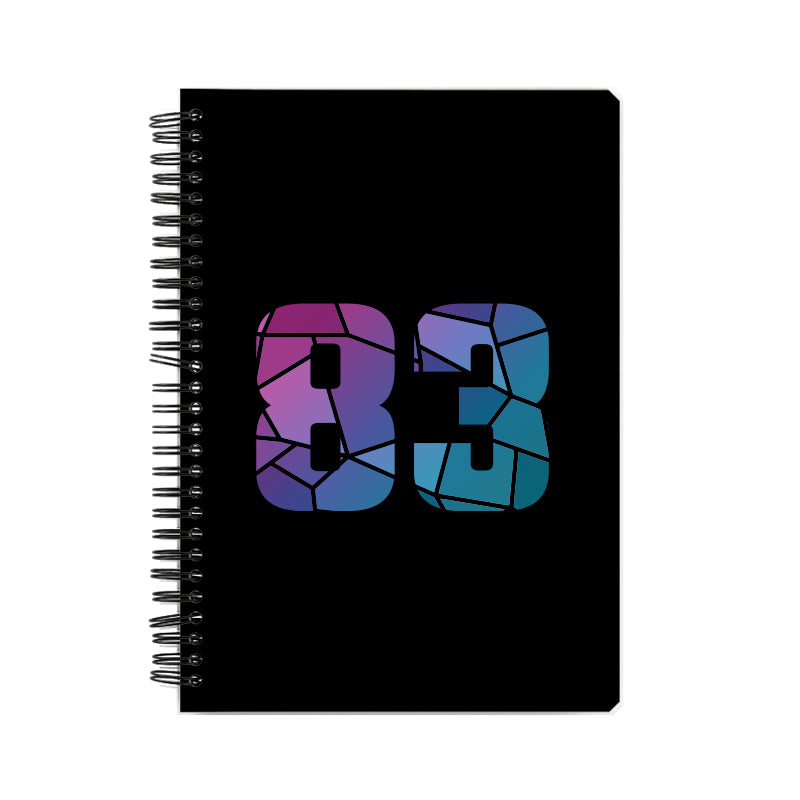 83 Number Notebook (Black)