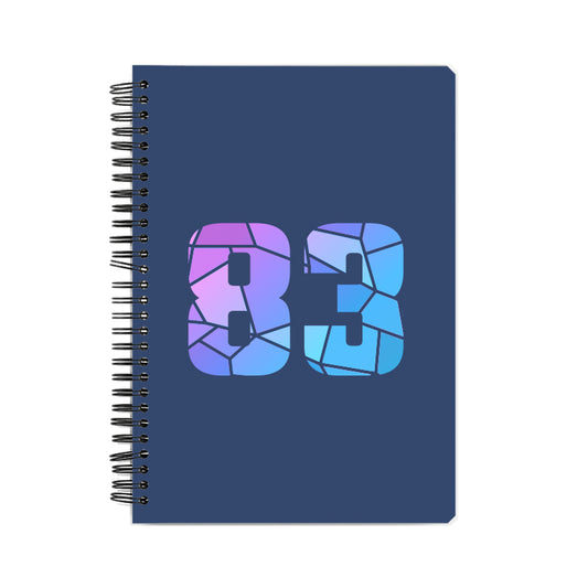 83 Number Notebook (Navy Blue)