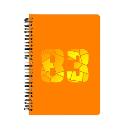 83 Number Notebook (Orange)