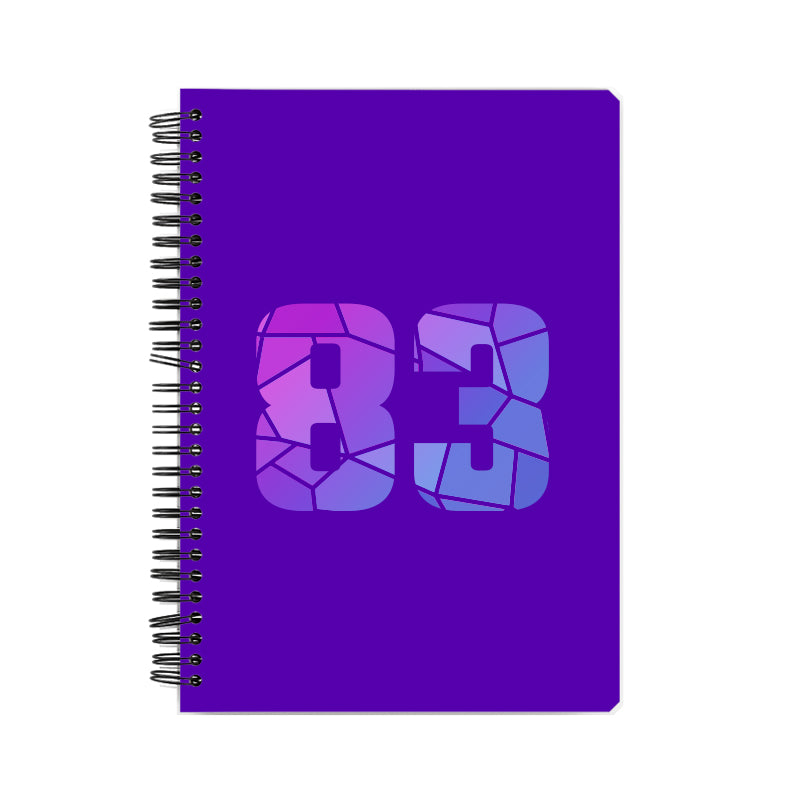 83 Number Notebook (Purple)