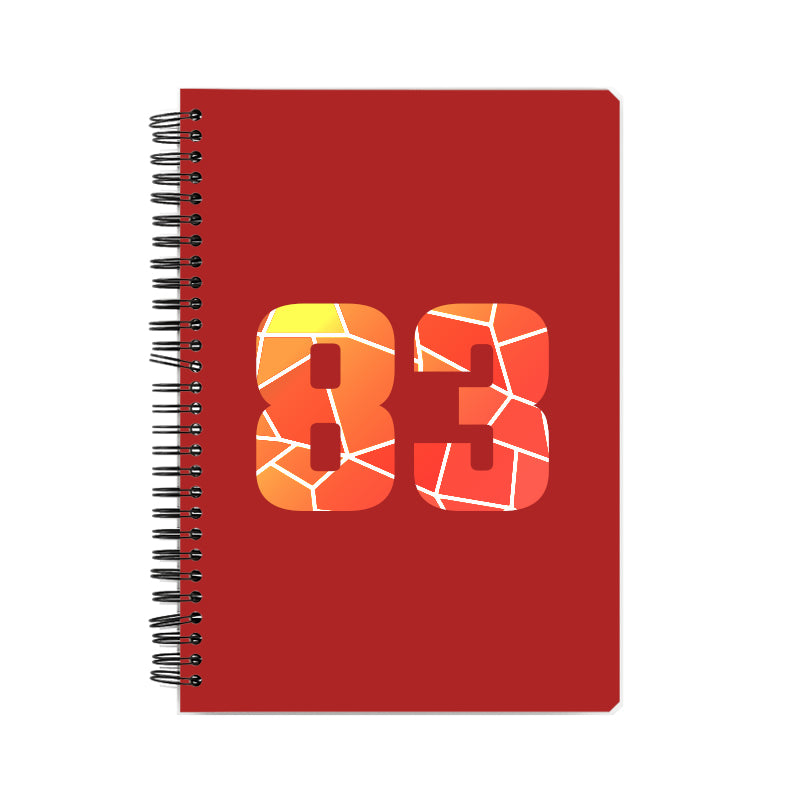 83 Number Notebook (Red)