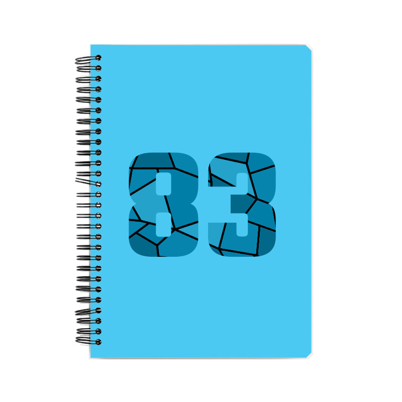 83 Number Notebook (Sky Blue)