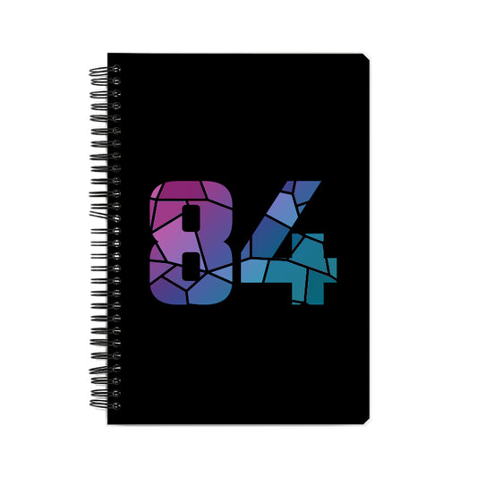 84 Number Notebook (Black)