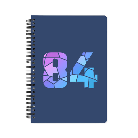 84 Number Notebook (Navy Blue)