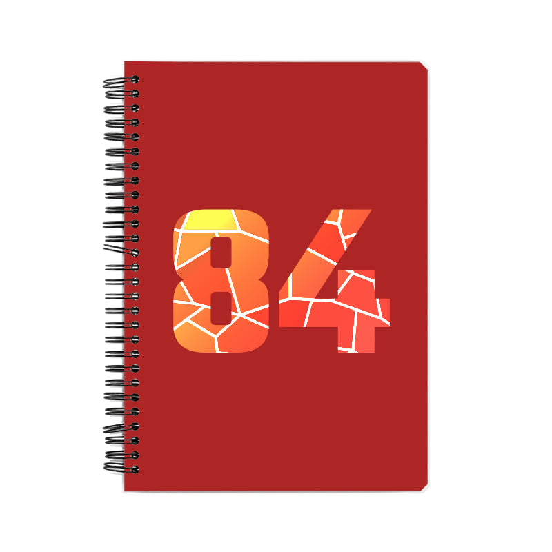 84 Number Notebook (Red)