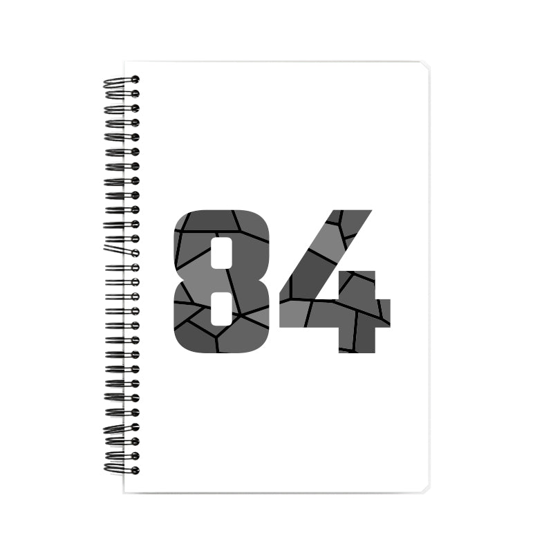 84 Number Notebook (White)