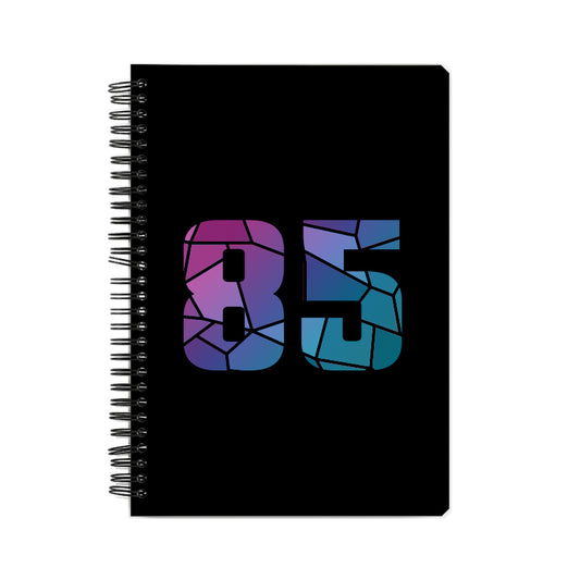 85 Number Notebook (Black)