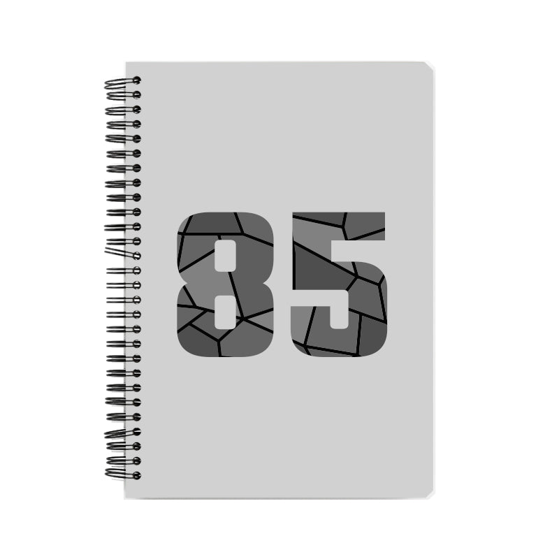 85 Number Notebook (Melange Grey)