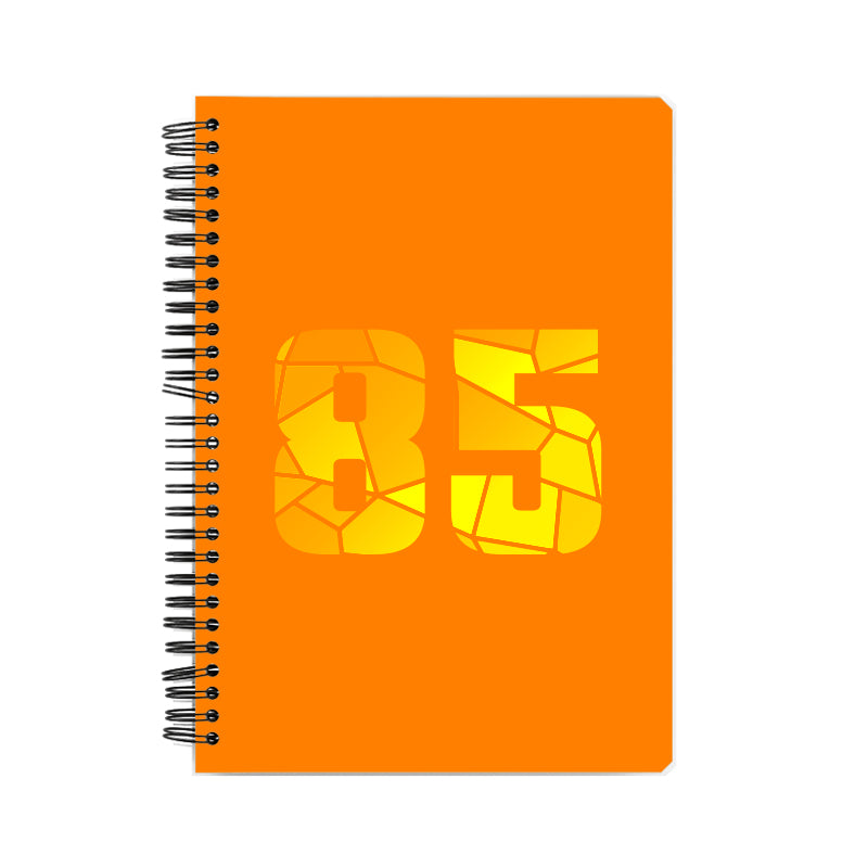 85 Number Notebook (Orange)