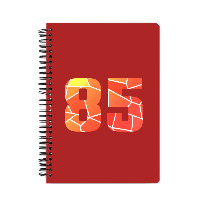 85 Number Notebook (Red)