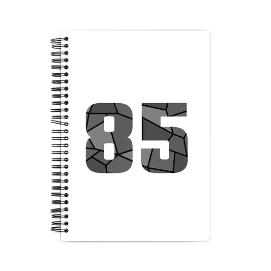 85 Number Notebook (White)