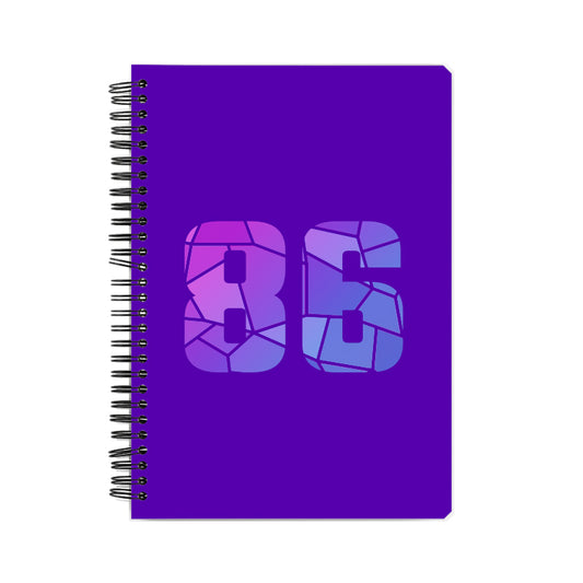 86 Number Notebook (Purple)