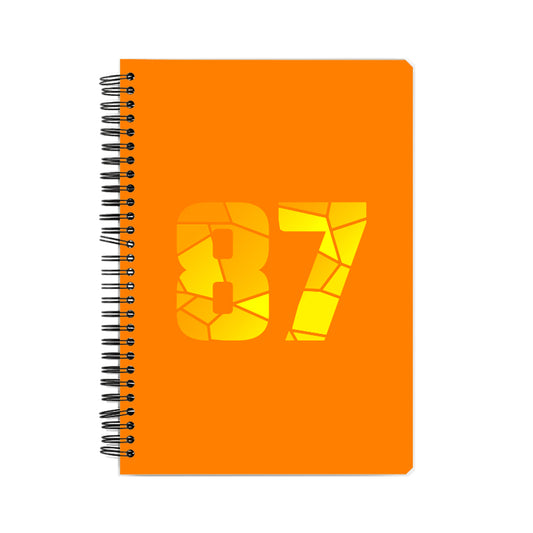 87 Number Notebook (Orange)