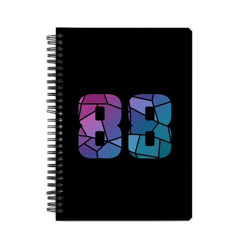 88 Number Notebook (Black)