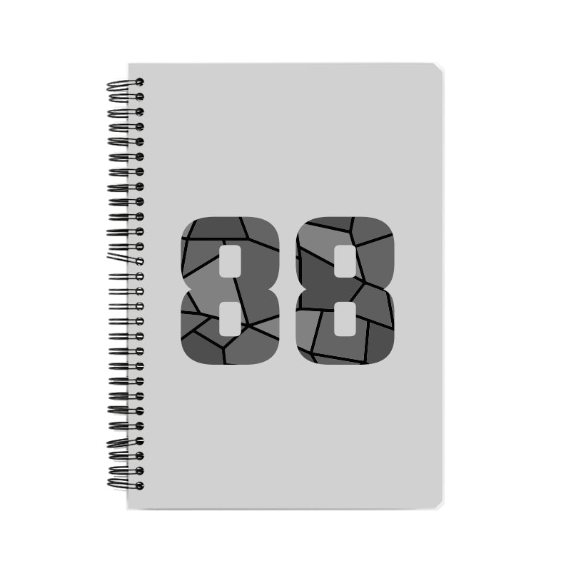 88 Number Notebook (Melange Grey)