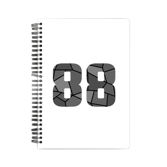 88 Number Notebook (White)