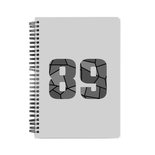 89 Number Notebook (Melange Grey)