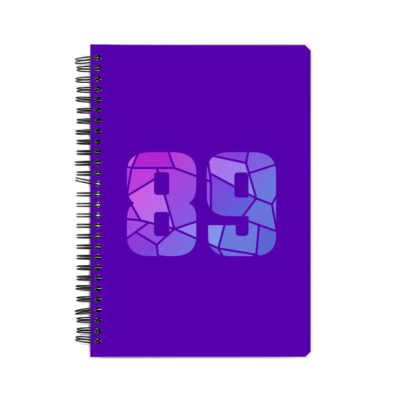 89 Number Notebook (Purple)