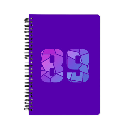 89 Number Notebook (Purple)