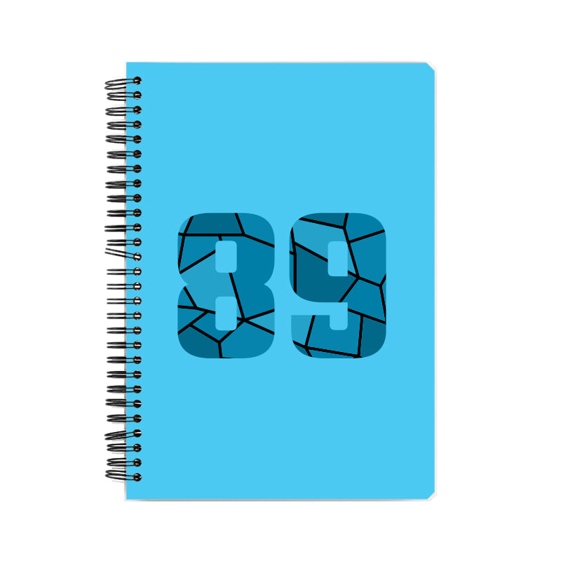 89 Number Notebook (Sky Blue)