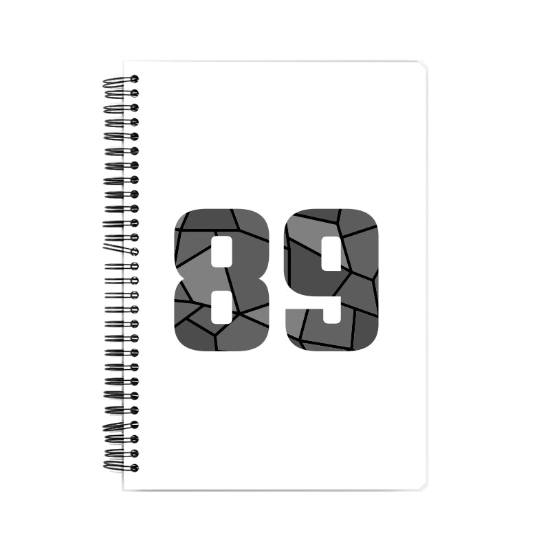 89 Number Notebook (White)