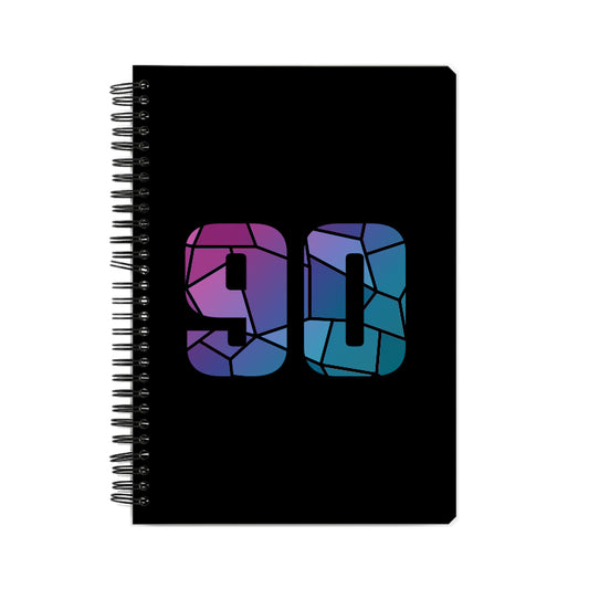 90 Number Notebook (Black)