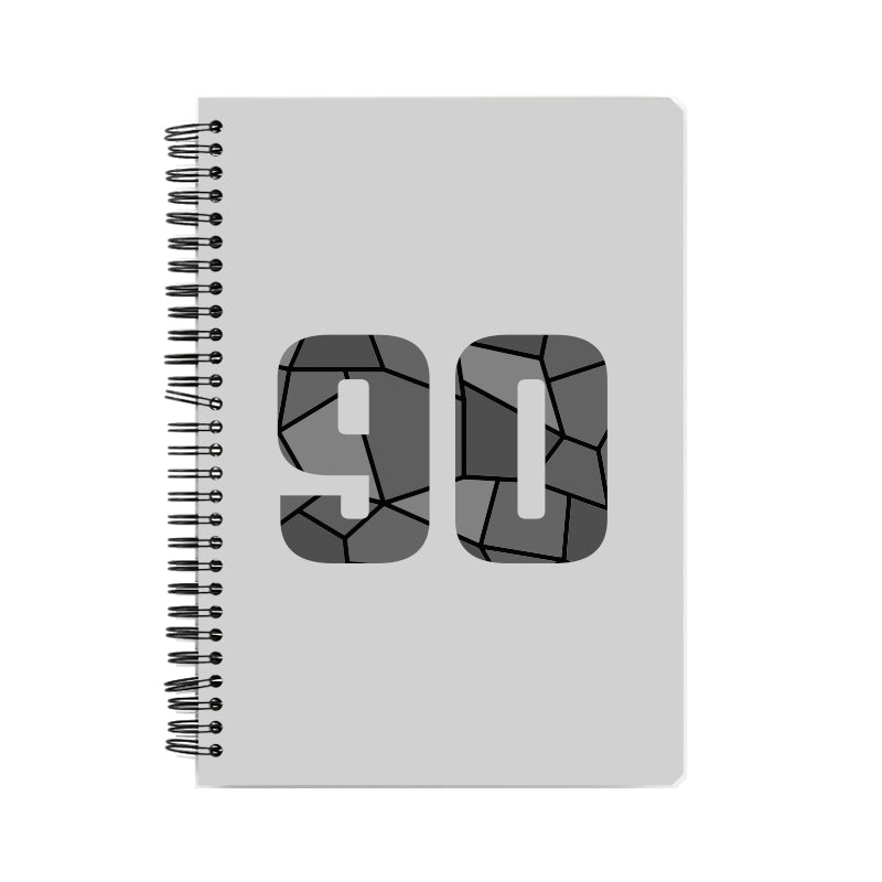 90 Number Notebook (Melange Grey)