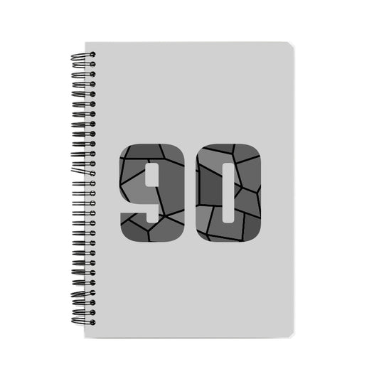 90 Number Notebook (Melange Grey)