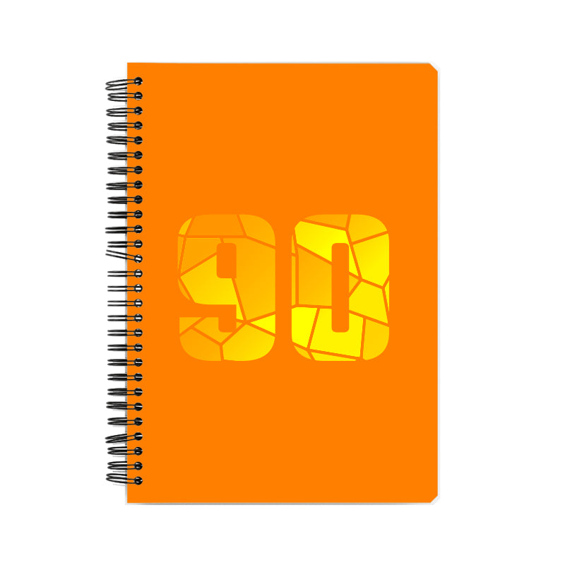 90 Number Notebook (Orange)