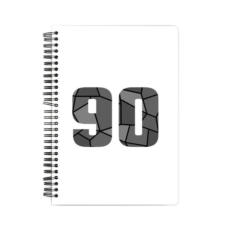 90 Number Notebook (White)