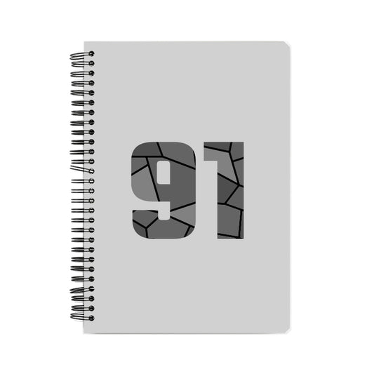 91 Number Notebook (Melange Grey)