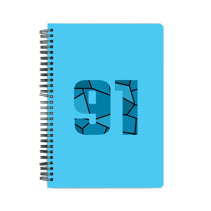 91 Number Notebook (Sky Blue)