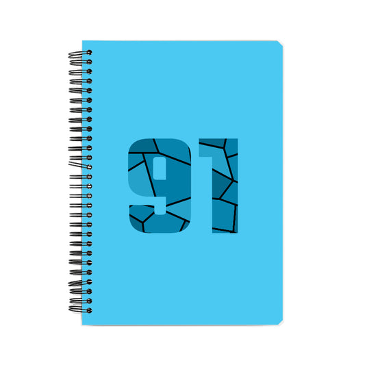 91 Number Notebook (Sky Blue)