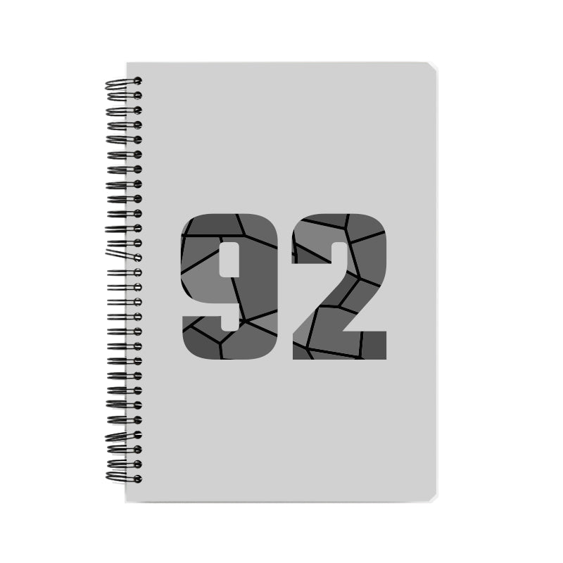 92 Number Notebook (Melange Grey)