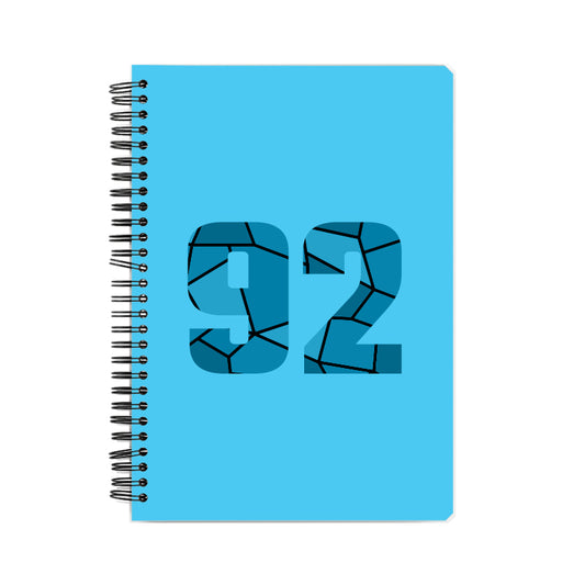 92 Number Notebook (Sky Blue)