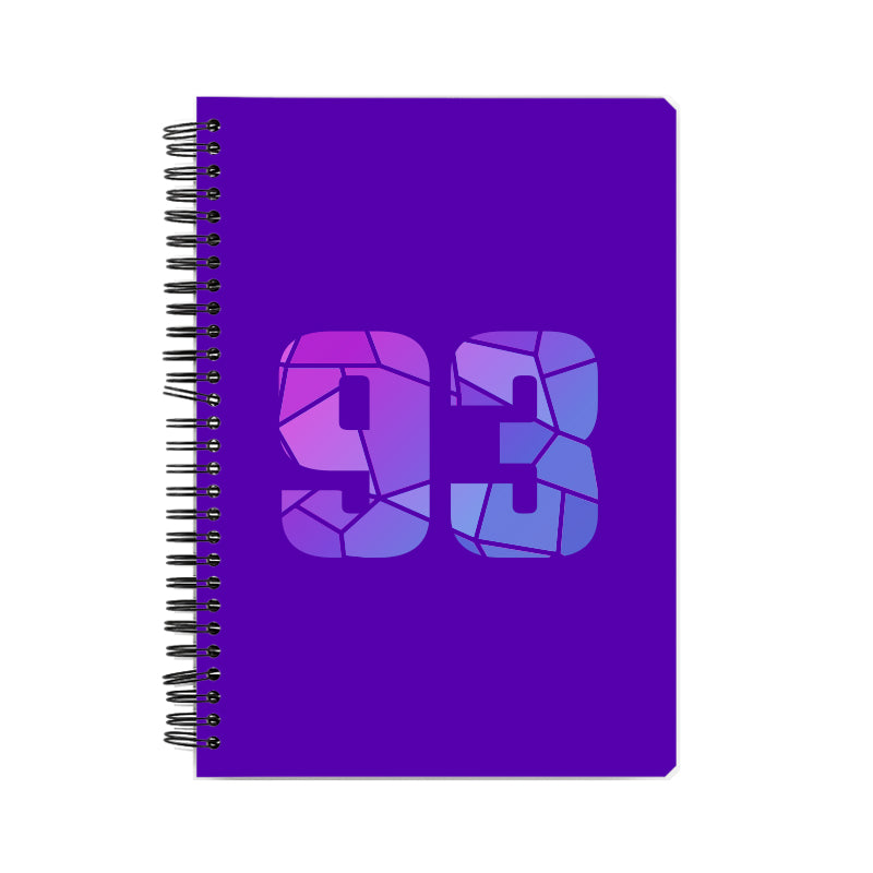 93 Number Notebook (Purple)