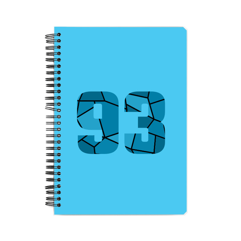 93 Number Notebook (Sky Blue)