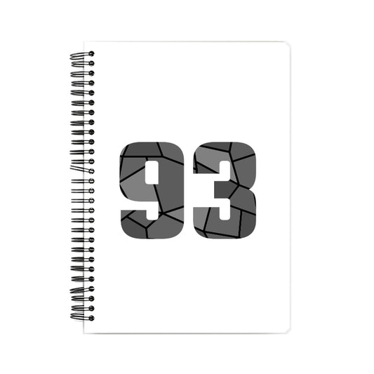 93 Number Notebook (White)