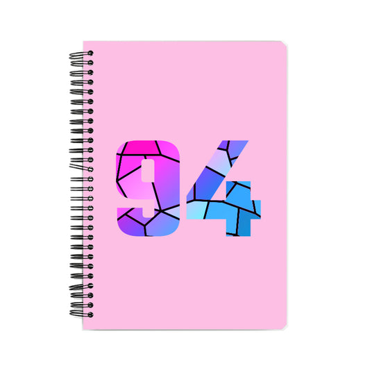 94 Number Notebook (Light Pink)