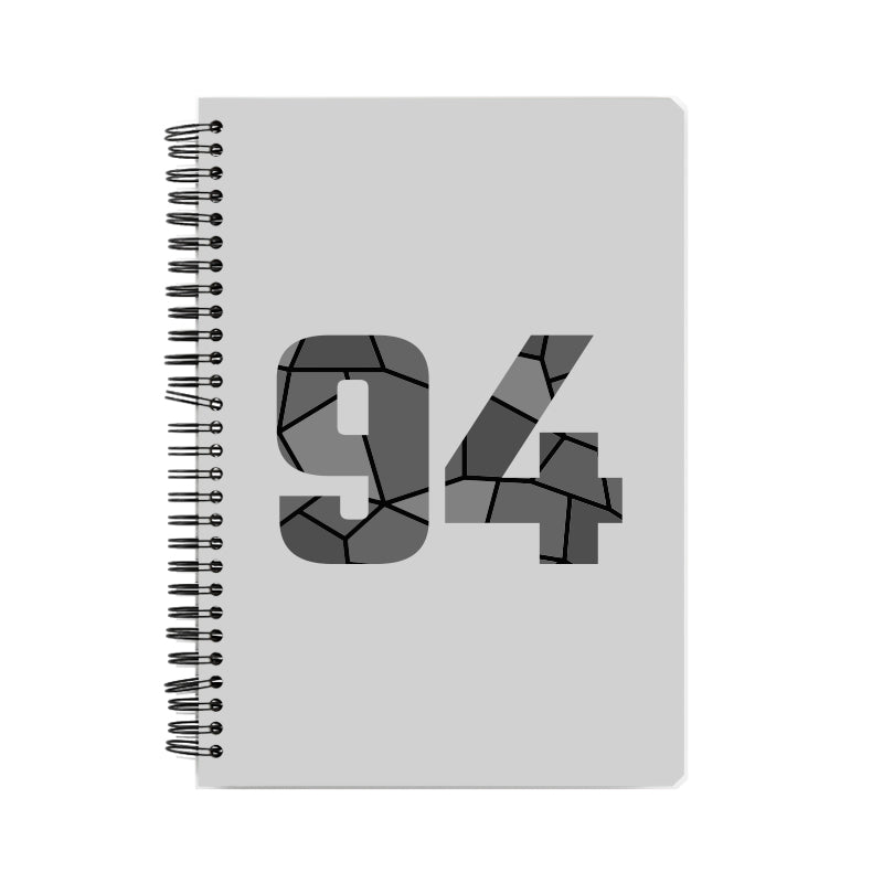 94 Number Notebook (Melange Grey)