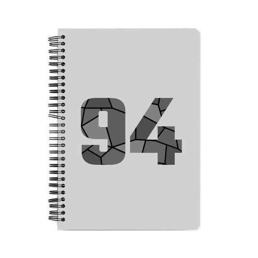 94 Number Notebook (Melange Grey)