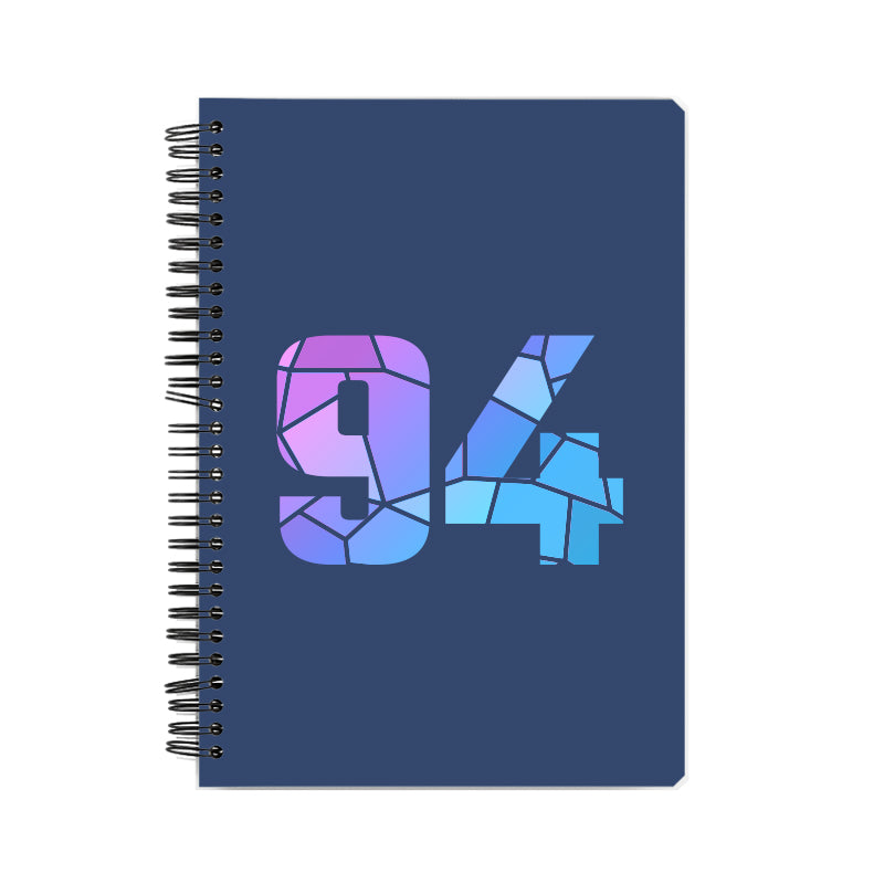 94 Number Notebook (Navy Blue)