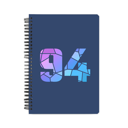 94 Number Notebook (Navy Blue)