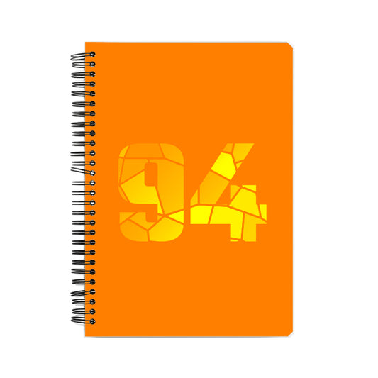 94 Number Notebook (Orange)