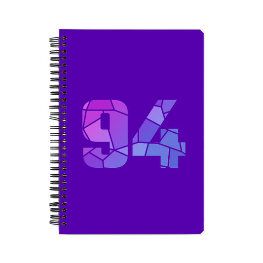 94 Number Notebook (Purple)