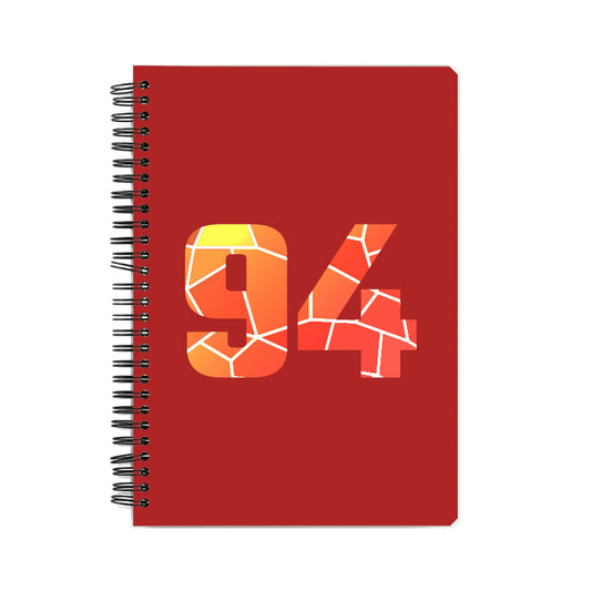 94 Number Notebook (Red)