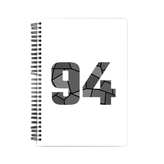 94 Number Notebook (White)